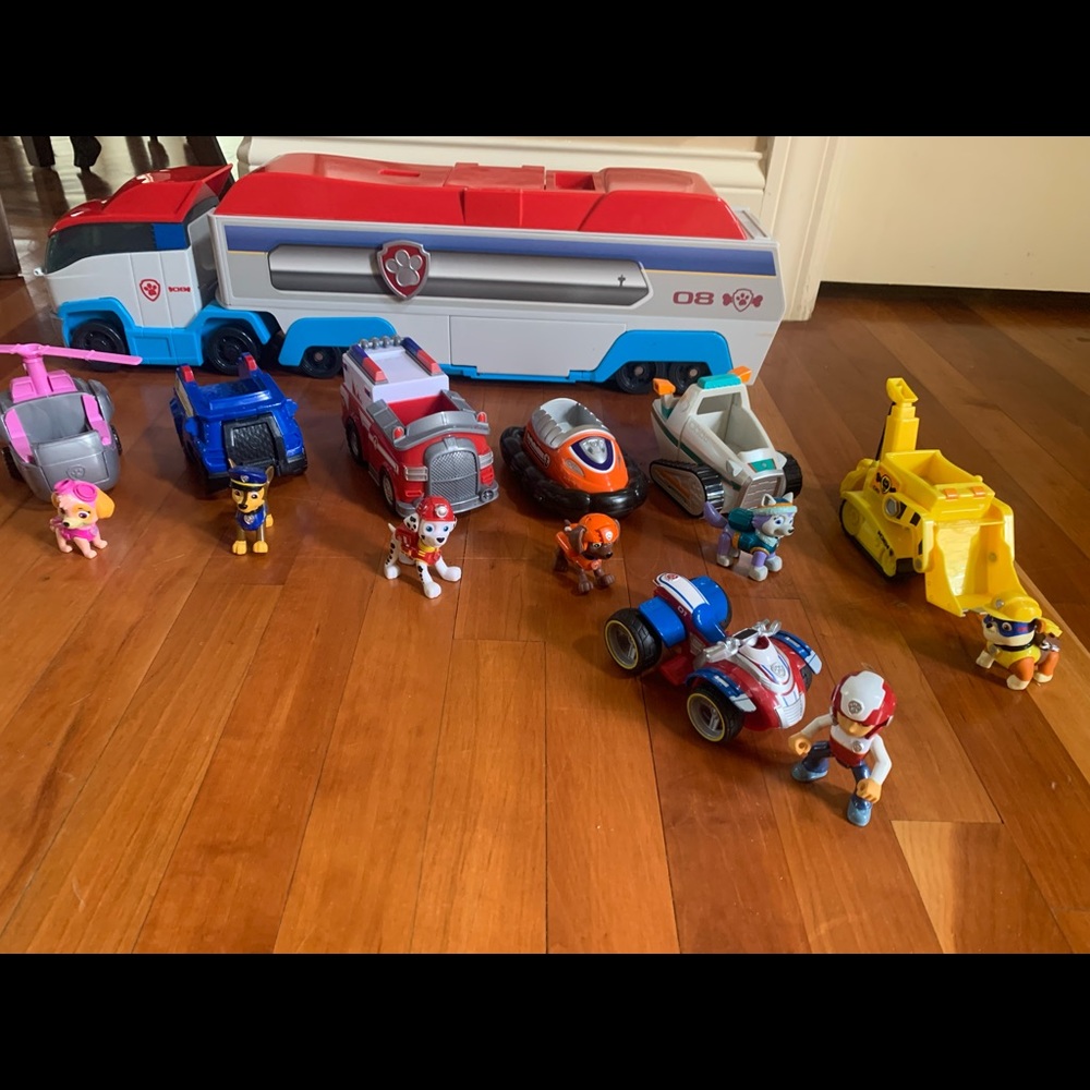 Paw Patroller truck with character figures